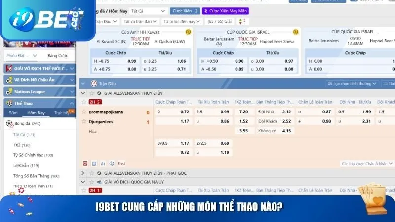 Cược Thể Thao Tại i9bet – Nơi Hội Tụ Đam Mê & Tỷ Lệ Cược Hấp Dẫn i9BET cung cấp những môn thể thao nào?