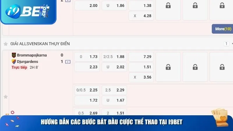 Cược Thể Thao Tại i9bet – Nơi Hội Tụ Đam Mê & Tỷ Lệ Cược Hấp Dẫn Truy cập khu vực Thể thao và chọn giải đấu yêu thích