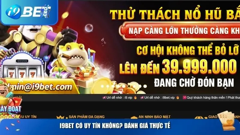 Trang chủ i9bet có uy tín không? Đánh giá thực tế