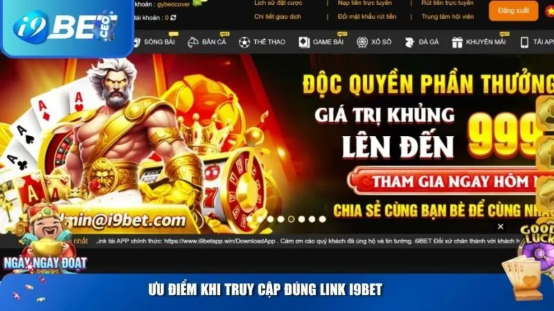i9bet Bị Chặn? Cách Vào Nhanh – An Toàn – Ổn Định Mọi Lúc Ưu điểm khi truy cập đúng link i9BET